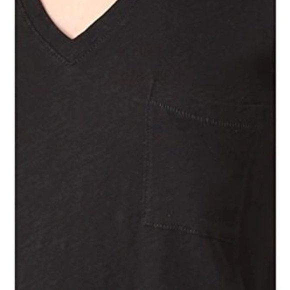 NWT MADEWELL Whisper Cotton V Neck Pocket Tank In True Black size M - Picture 2 of 9